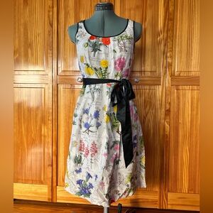 Moulinette Soeurs Anthropologie Floral Mini Tea Party Dress Size 2